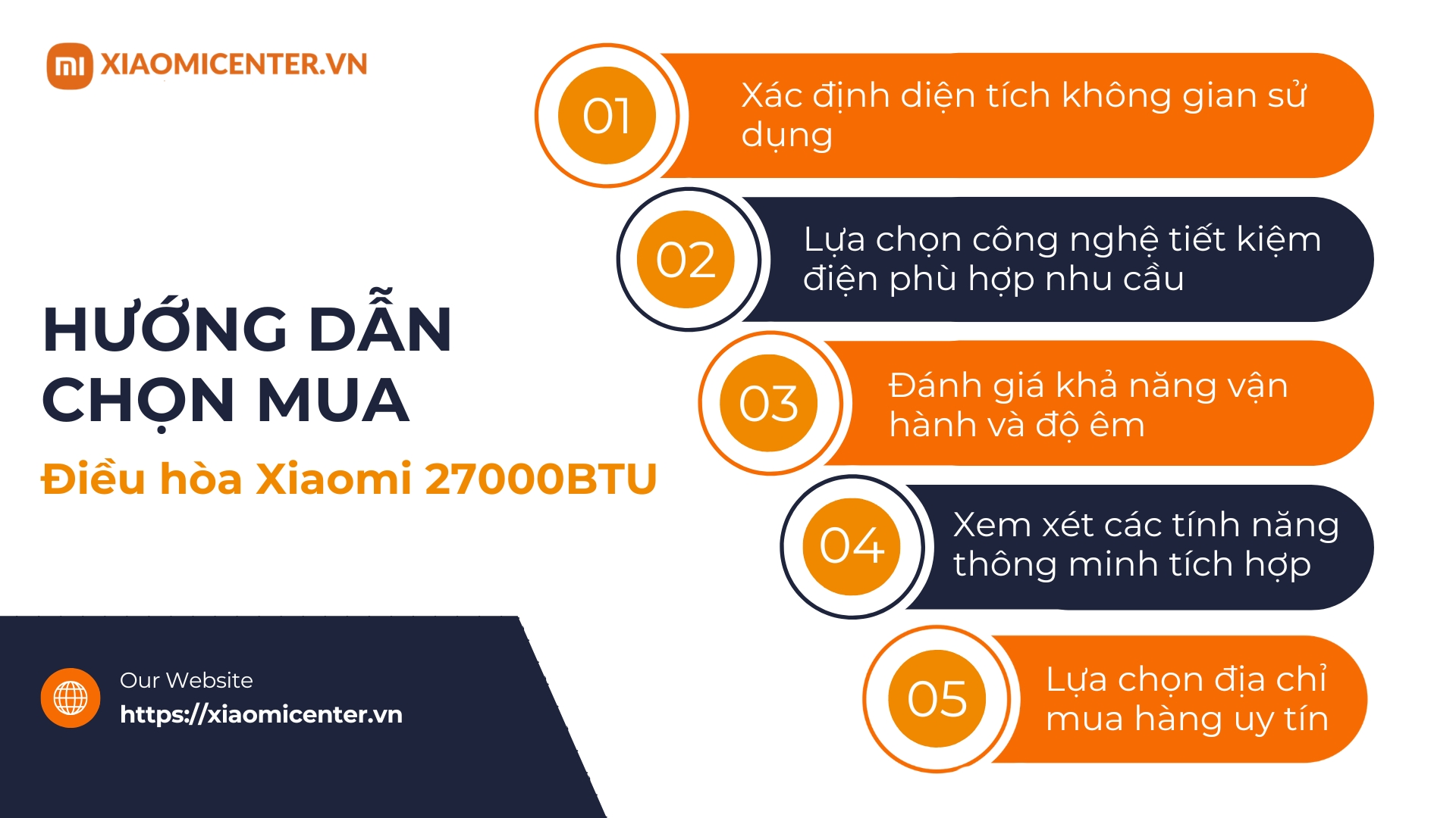 Hướng dẫn chọn mua điều h&ograve;a Xiaomi 27000BTU