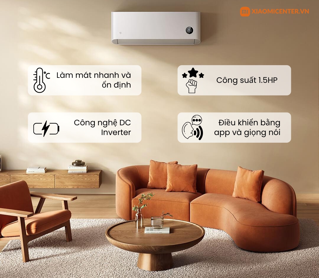 Tại sao m&aacute;y lạnh Xiaomi 1.5HP ng&agrave;y c&agrave;ng được nhiều người d&ugrave;ng Việt ưa chuộng?