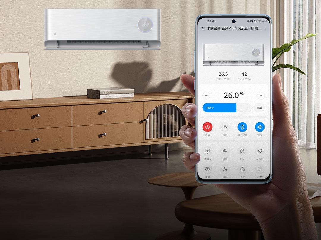 Hỗ trợ điều khiển bằng giọng n&oacute;i v&agrave; qua app tr&ecirc;n smartphone